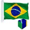 Brazil Brazilian Flag 3x5 Ft 5-Pack 150D Printed Polyester By G128